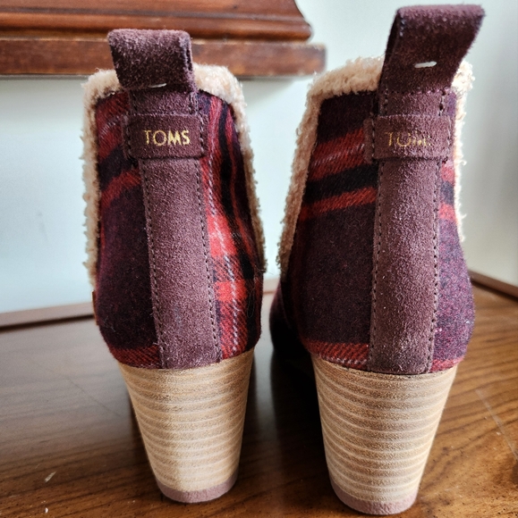 Toms Kelsey Wedge Booties Size 8 - Picture 4 of 7